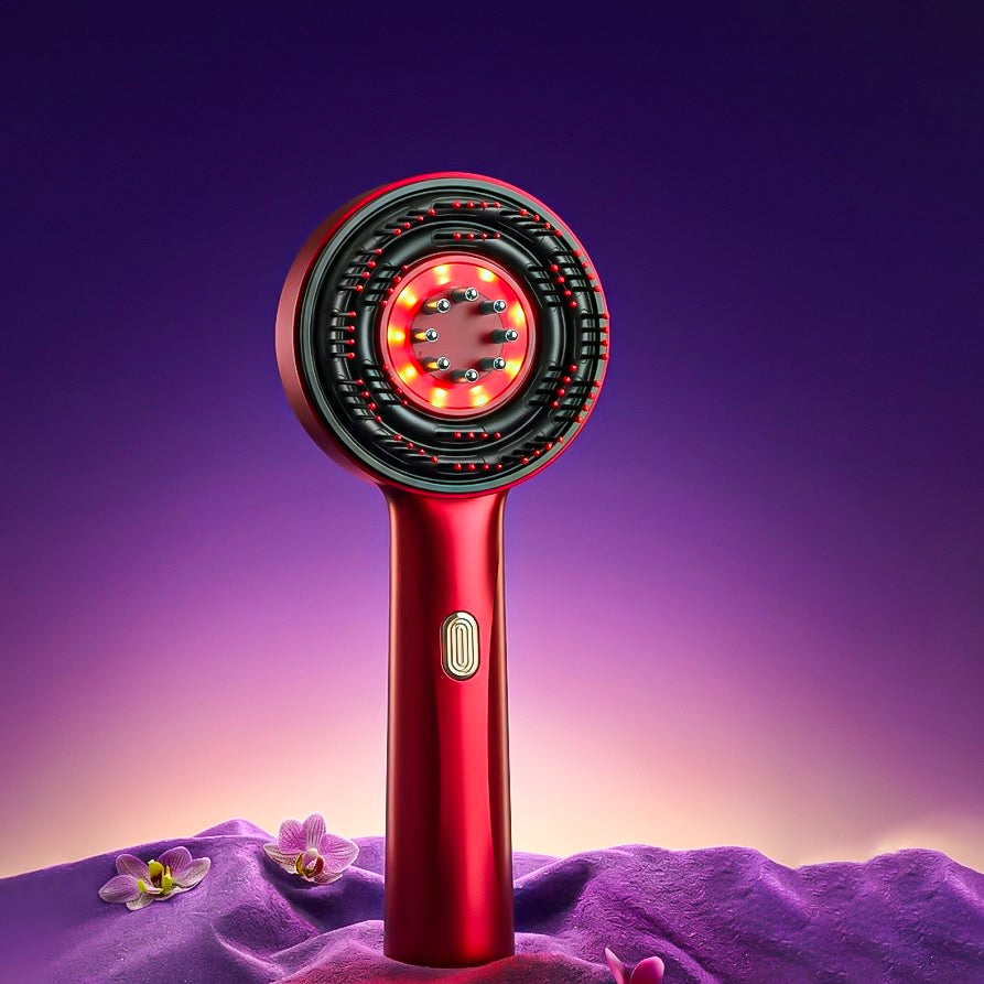 GlowComb — Red Light Scalp Massager & Hair Growth Comb